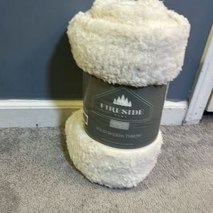 Solid Sherpa throw 50in x 60in